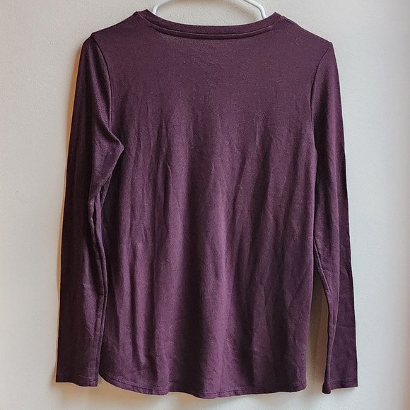 American Eagle Outfitters Deep Purple Long Sleeve Jersey Size Small - Picture 15 of 16